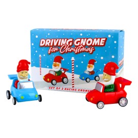 Gift Republic GR430022 Driving Gnome for Christmas, Blue,red