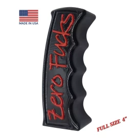 BP-Engineer Can Am Zero F**** Shift Knob XMR Renegade XXC Outlander, Black, Red Polymer 4"