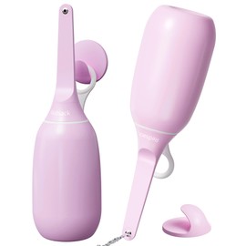 Portable Handheld Bidet for Women/Men, Household Collapsible high Pressure Jet Spray Upside Down Bottle for Toilet, 400ml(13.5oz) Large Capacity with Quick-Fill, BPA-Free Wall-Mounted Hook