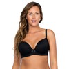 Parfait by Affinitas Women's Casey Plunge Molded Bra, Black, 34G