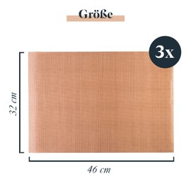 GOURMEO permanent baking film, can be cut to size, dishwasher safe - reusable baking paper