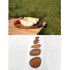 S'more Woodi Plate Wooden Tableware Plate, Size L, 10.2 x