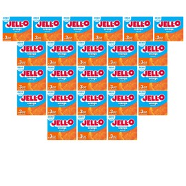 Jell-O Orange Sugar Free Gelatin Dessert Mix (24 ct Pack, 0.3 oz Boxes)