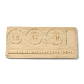 DanLingJewelry 2Pcs Rectangle Bead Boards Bracelet Making Kit Wooden Beading Boards Trays Jewelry Design Mats for Jewelry Making Supplies 28.5x13cm