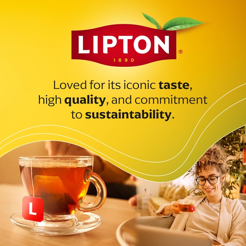 Lipton Smooth Mint with Lemon Peels Tea Bags, caffeine free