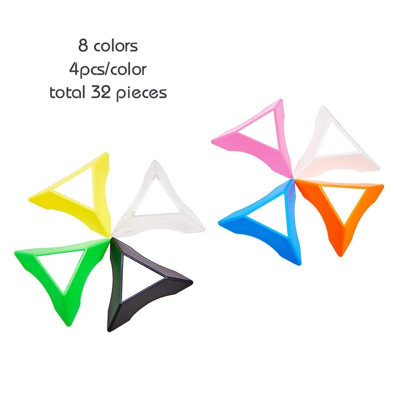 PandaHall Elite 32 Pieces 8 Colours Plastic PandaHall Elite 32