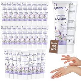 Loción corporal de viaje con lavanda, paquete de 100 unidades, 1 oz, humectante para piel seca con tapa abatible para piel extra seca