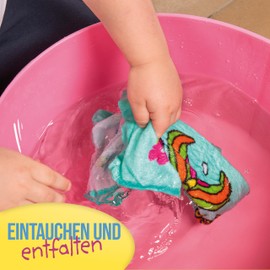 Lutz Mauder Children's Magic Towel, Fluffy Egg Shaped Towel, Easter Nest, Cotton, 60 x 30 cm, Absorbent and Soft, Unfolds with Water, Gift for Children, Easter Basket