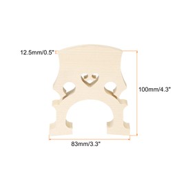 sourcing map 3/4 Cello Bridge Maple Wood for 3/4 Cello Replacement Instrument Parts, Pack of 2