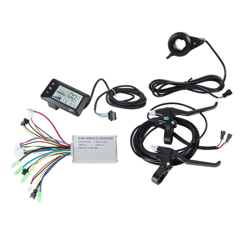 Electric Bike Conversion Kit DC 36V 48V Controller Display Brake
