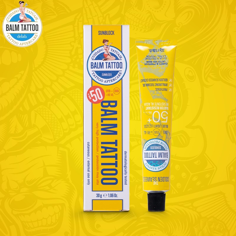 Balm Tattoo Sunblock Tattoo Care - Tattoo Cream with Sun
