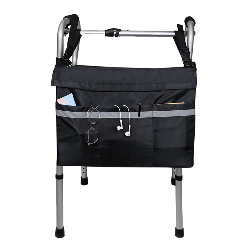 Wheelchair Back Hanging Bags Large Capacity Storage Pouches with Single