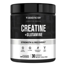 Jacked Factory Creatine Y Glutamine, 30 Porciones Sin Sabor