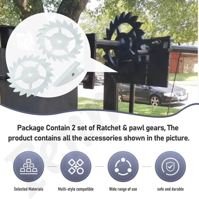 2 Sets of Ratchet & Pawl Gears Compatible with Lav-Alock