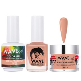 WAVEGEL Soak-Off Gel, Nail Lacquer & Acrylic/Dip Powder Matching Set - Simplicity Collection - #W29 I'M Fall'Ing For