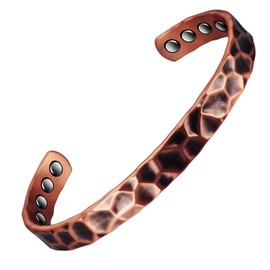 YINOX Kupferarmband mit 4 Magneten für Frauen 6,5 "