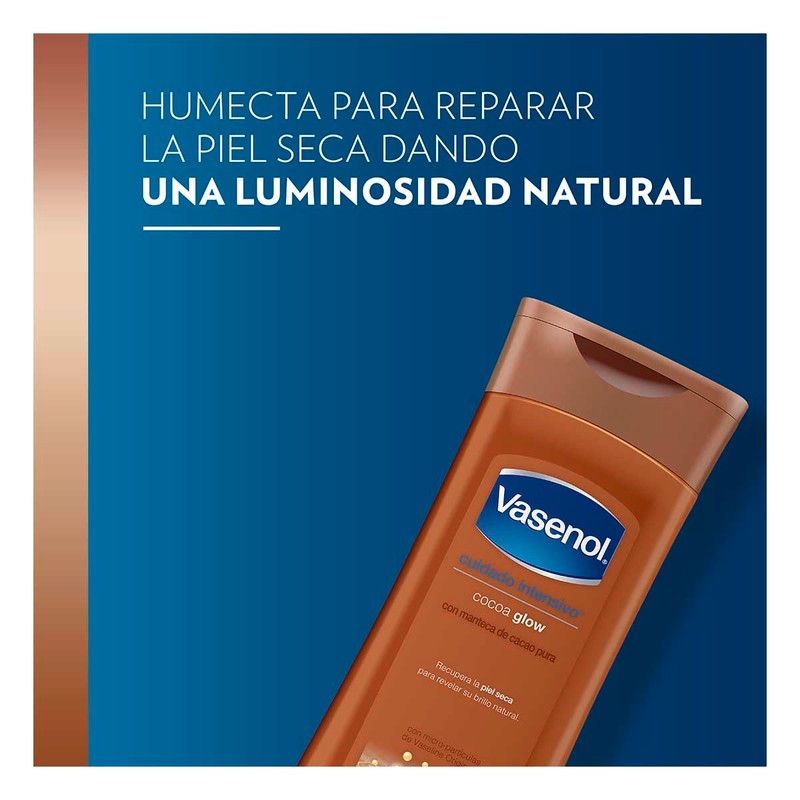 VASENOL Crema Corporal Humectación Total Cocoa Glow 400 ml