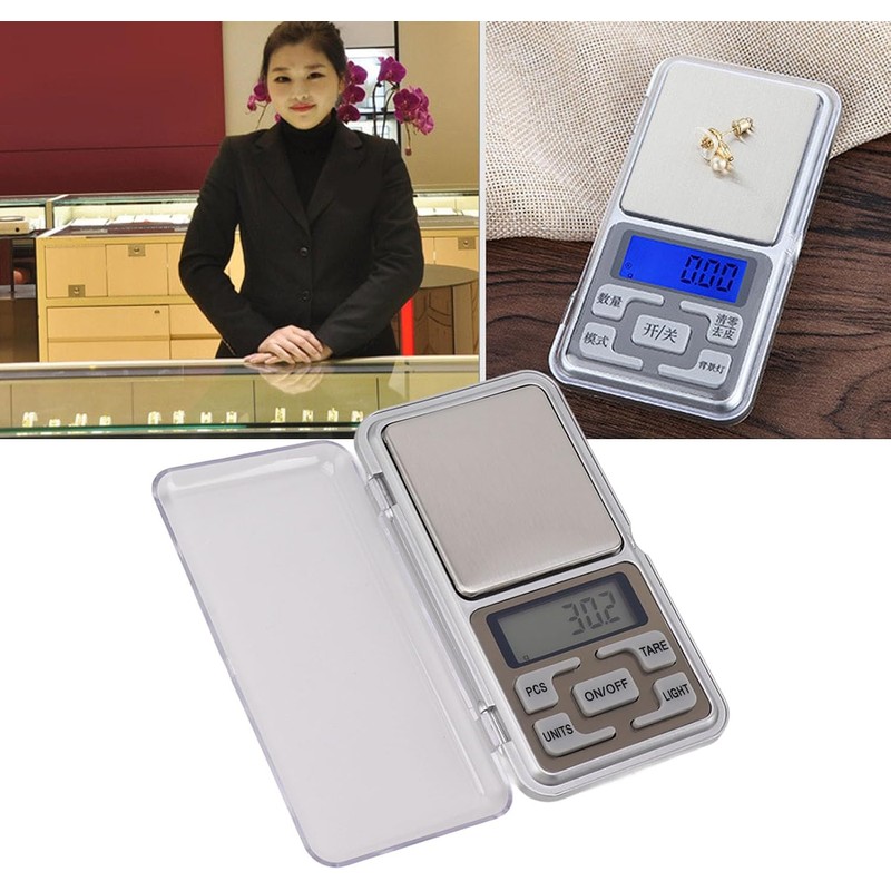 Báscula Digital de Gramos, 500 G/0,01 G, Mini Báscula Portátil