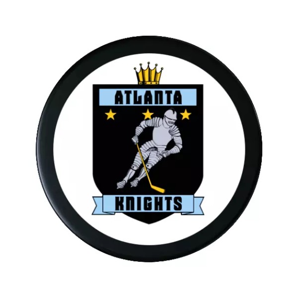 Unbranded IHL Retro Style 1990's Atlanta Knights Souvenir Hockey Puck