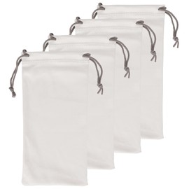 Vemiss 4PACK Sunglass Pouches Microfiber Cleaning Eyeglass Case Portable Storage Bag