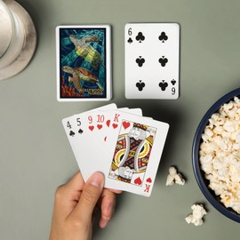 Lantern Press Hollywood, Florida, Sea Turtle Mosaic (52 Playing Cards, Poker Size Card Deck with Jokers)