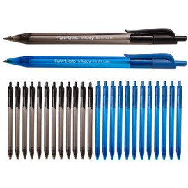Paper Mate (24 Pack) Journal Notebook Bulk Pen Set Ink Pens Medium Point Papermate Inkjoy 100rt 1.0m
