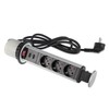 Retractable 3-Way Pop Up Table Socket Outlet - For EU