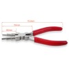 Lyaciomn 3 Pieces of DIY Pliers Steel Six-Segment Hand Winding