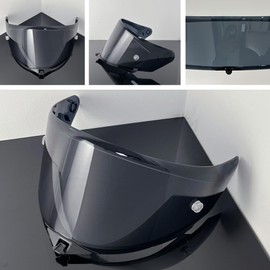 ANSUNDA TT-Revo Helmet Visor Replacement,Motorcycle Helmet Face Shield for KYT TT-Revo (Deep Black-Day Use Only)