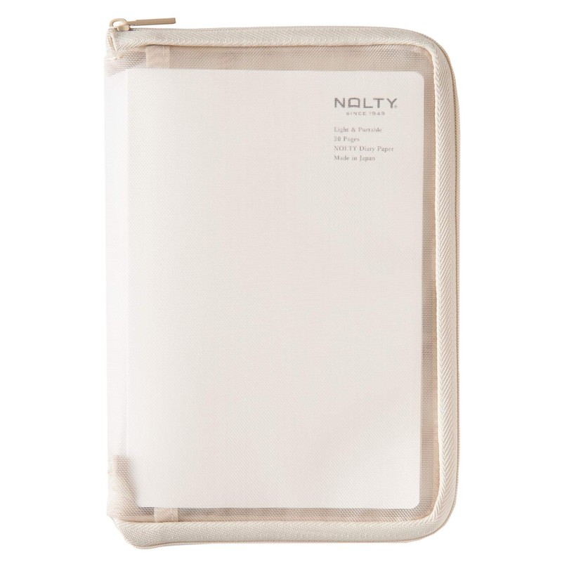 JMA Management Center NOLTY NTBCV2112 Notebook Cover, B6, Mesh, Beige