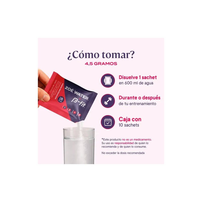 Fit Zoe Water Electrolitos Polvo Inositol Pzs