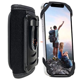 Phone Holder For Backpack Strap, Backpack Strap Clip For Phone With Detachable,Phone Strap Pack Clamp,Phone Holder For Shoulder Strap, Fit Hiking, climbing,Traveling