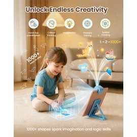 Qxtamo® Innovative AR Tangrams Puzzles Games, 1000+ Animated Sensory Toys, Family Travel Learning Education STEM Toys Birthday Gift Party Favors for Kids Children Boys Girls Teens, Ages 3+ Year Old