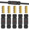 Linkstyle 5PCS IP68 Waterproof Junction Box, Electrical Cable Wire Connectors,