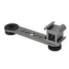 Triple Cold Shoe Extension Bracket Aluminium Alloy Microphone Stand Mount