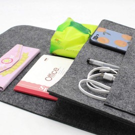 Felt Bedside Pocket, Felt Bed Storage Organizer Holder Bedside Pocket Bed Organizer Multi Slot Bedside Pocket Sofa Desk Side Hanging Bag for for Holds TV Remote Magazine Books Cell Phone