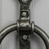 Door Knocker Heart Shaped Black Cast Iron Ring Door Knocker