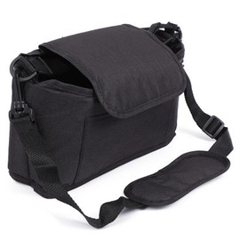 DIZLAS Bedside Storage Bag, Hospital and Nursing Care, Convenient Goods, Bedside Pouch, 2-Way Accessory Box (Black)