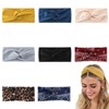 HSUYUN Pack of 8 Sports Headbands, Breathable Sweat-Wicking Headband, Women's