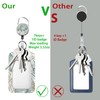 Badge Holder and Heavy Duty Retractable Clip,Id Card Holder Whit