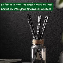 TOTKEN Chopsticks, 5 Pairs Reusable Black Dishwasher Safe Non-Slip Chopsticks with Gift Box (Vintage Style)