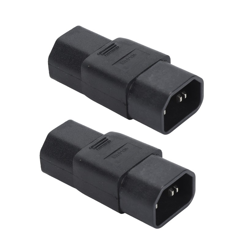 2Pcs IEC320 C14 to IEC320 C21 Power Adapter IEC320 C14