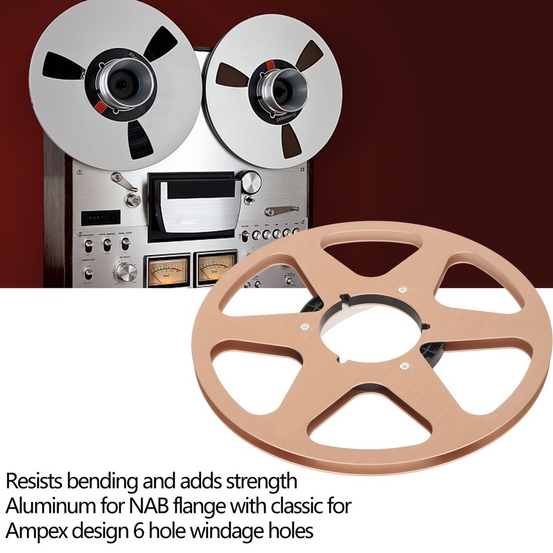 1/4 10 Inch Empty Tape Reel Aluminum Alloy Reel Tape