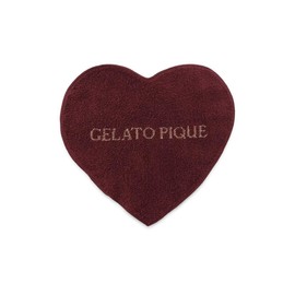 Gelato Pique PWGG241686 Women's RED F Heart Hand Towel, red