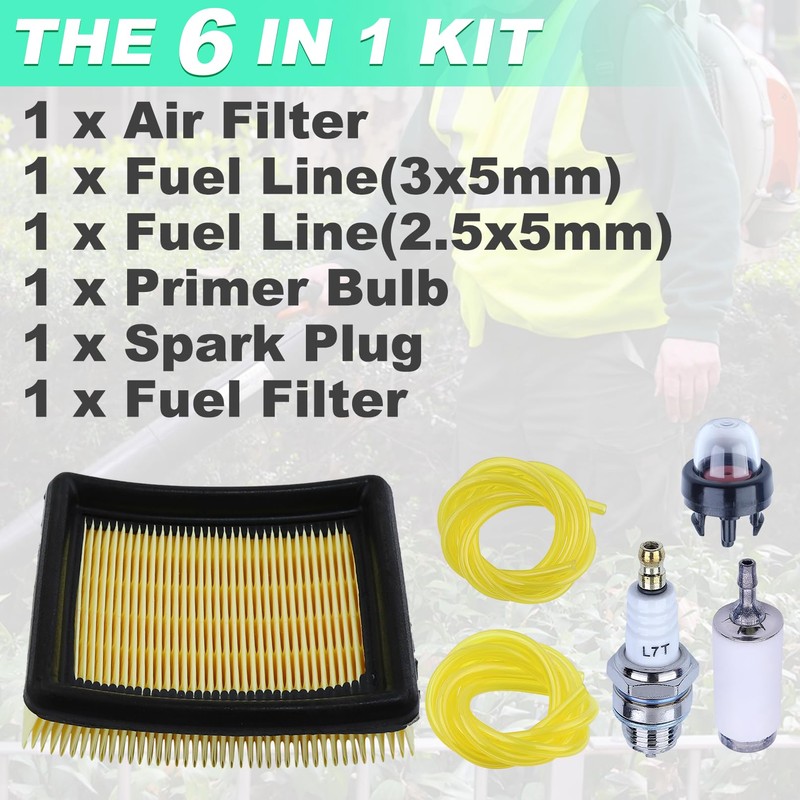 Adefol BP42 Air Filter for Ryobi RY08420 RY08420A with Fuel