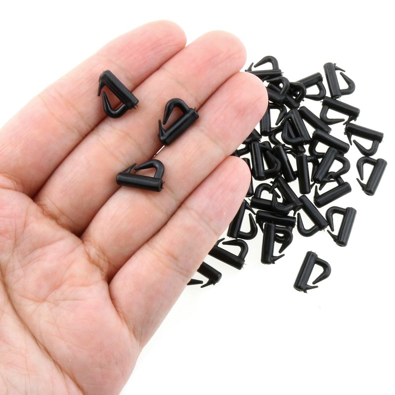 LUORNG 50PCS 13mm Clevis Spinner Snap Fishing Tackle U-Clip Swivel