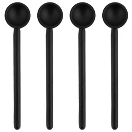 Karma Gifts Tasting Spoons Set - Black Wood Spoons for Cooking - Wood - Set of 4 - Small