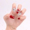 Set of 24 Nail Art Pearl Decoration Bride Fake Nails