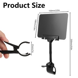 CYEER Pack of 10 10 x 15 cm price tag holder for clamping, A6 price tag stand with clip, price tag labels with clip, writable price tag holder