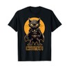 Superhero Cat, Catman, Funny Black Cat, Cat With Cape T-Shirt